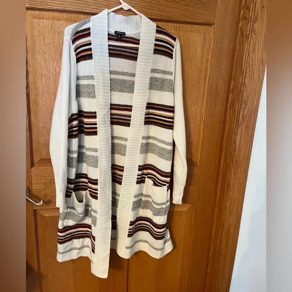 Torrid long cardigan with pockets